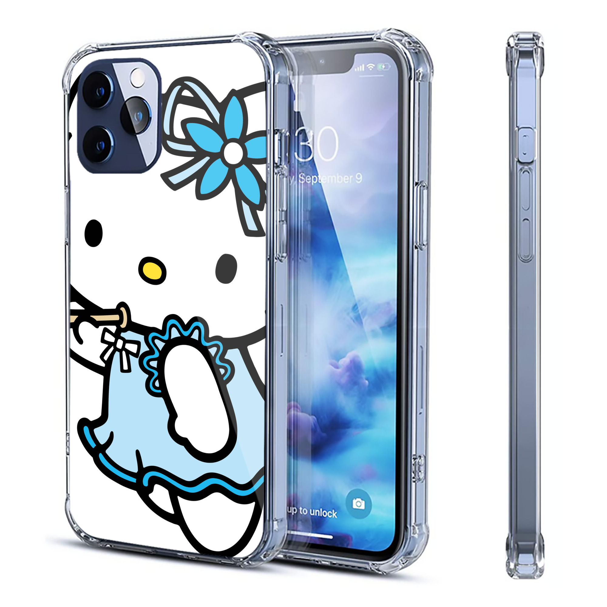 （画像用） Hello Kitty ハローキティ 【iPhone 12シリーズ対応】透明スマホケース（クリアソフトケース）